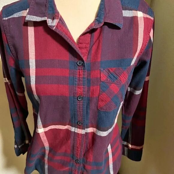 EUC Eddie Bauer Long Sleeve Flannel Shirt Size Medium #226 - Picture 6 of 6